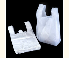 Large Hi Tensile White Vest Carrier Bags - 330x500mm - 1000 Pack